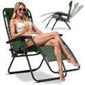 Leżak ogrodowy składany z poduszką Sofotel ChillWell zielony