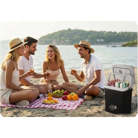 Lodówka turystyczna Berdsen Icemax 26 litry tryb ECO - czarna