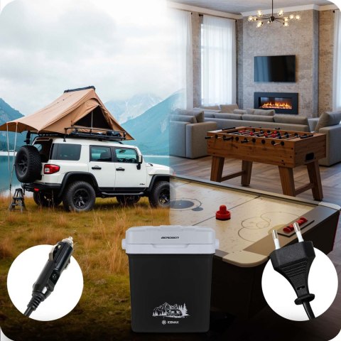 Lodówka turystyczna Berdsen Icemax 26 litry tryb ECO - czarna