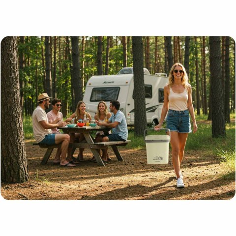 Lodówka turystyczna Berdsen Icemax 26 litry tryb ECO - kremowa