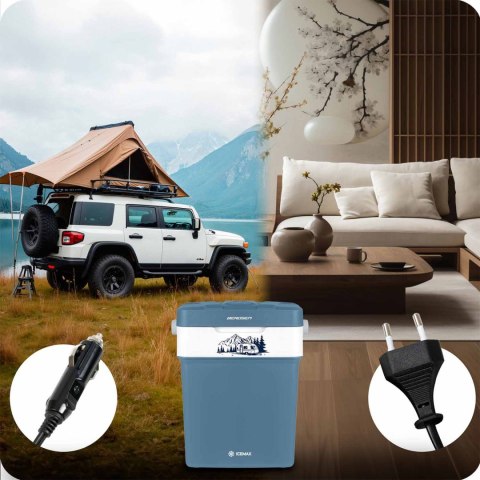 Lodówka turystyczna Berdsen Icemax 29 litry tryb ECO - niebieska