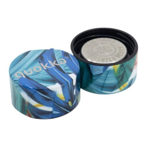 Quokka Solid - Butelka termiczna ze stali nierdzewnej 510 ml (Color Jungle)