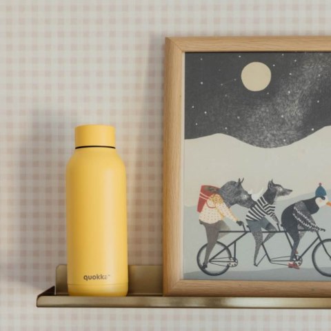 Quokka Solid - Butelka termiczna ze stali nierdzewnej 510 ml (Light Yellow)