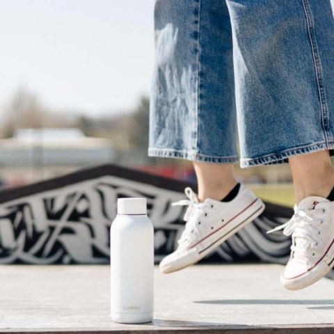 Quokka Solid - Butelka termiczna ze stali nierdzewnej 510 ml (White)
