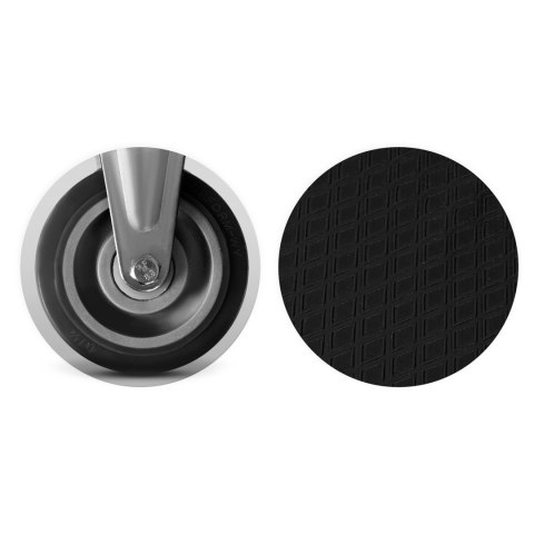 Wózek transportowy platformowy HM-506 czarno-czerwony