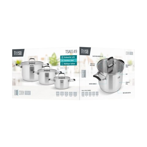 Zestaw garnków 6 elementów TEESA COOK PRIME