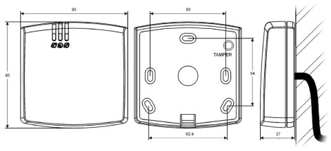 CZYTNIK ZBLIŻENIOWY PRT66LT-G ROGER