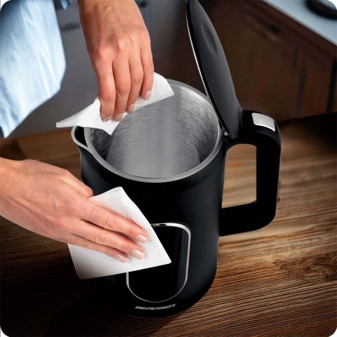 Czajnik elektryczny 1,7l Berdsen BD-712 czarno-srebrny