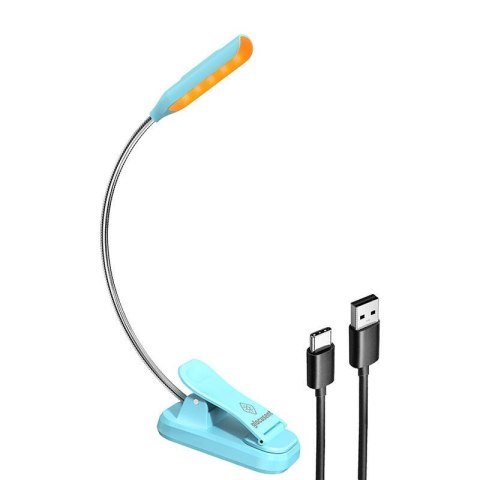 Lampka bezprzewodowa Glocusent mini GLCSNTBL103B z klipsem, USB-C niebieska