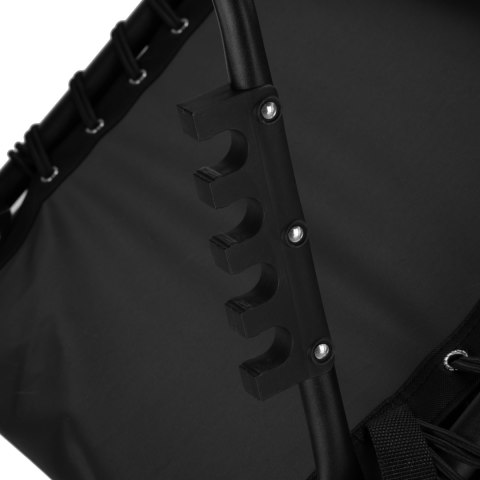 Leżak ogrodowy składany regulowany FENIKS czarny