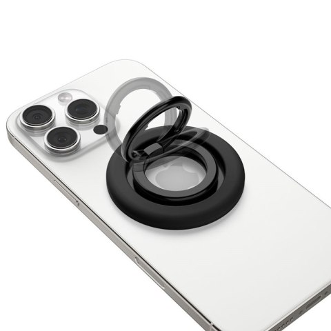 Spigen Nano Pop MagSafe Phone Ring - Magnetyczny uchwyt na palec z funkcją podstawki (Black Sesame)
