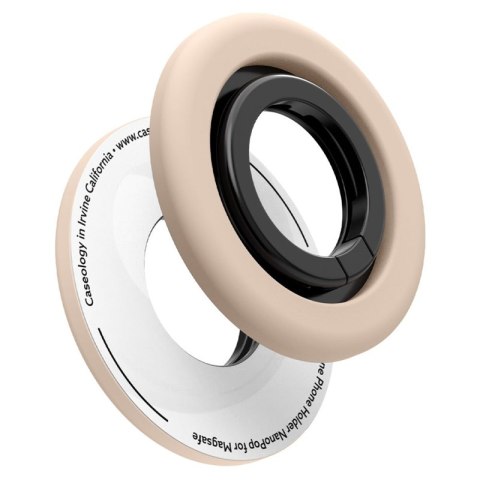 Spigen Nano Pop MagSafe Phone Ring - Magnetyczny uchwyt na palec z funkcją podstawki (Coconut Beige)