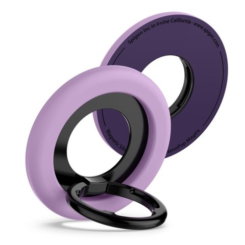 Spigen Nano Pop MagSafe Phone Ring - Magnetyczny uchwyt na palec z funkcją podstawki (Grape Purple)
