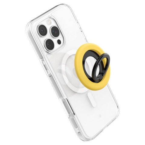 Spigen Nano Pop MagSafe Phone Ring - Magnetyczny uchwyt na palec z funkcją podstawki (Mango Yellow)
