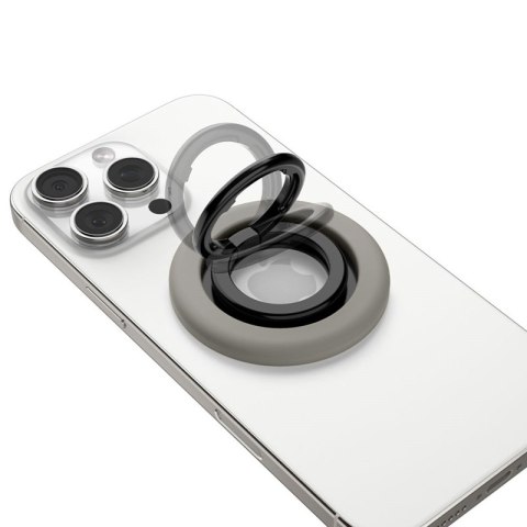 Spigen Nano Pop MagSafe Phone Ring - Magnetyczny uchwyt na palec z funkcją podstawki (Truffle Grey)