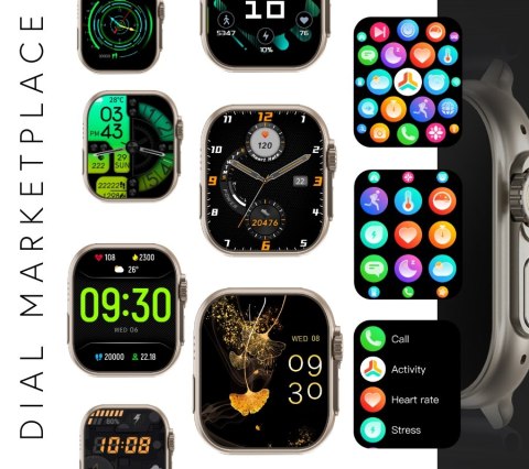 Smartwatch Męski RUBICON RNCF17 Tytan/Black SMARUB268