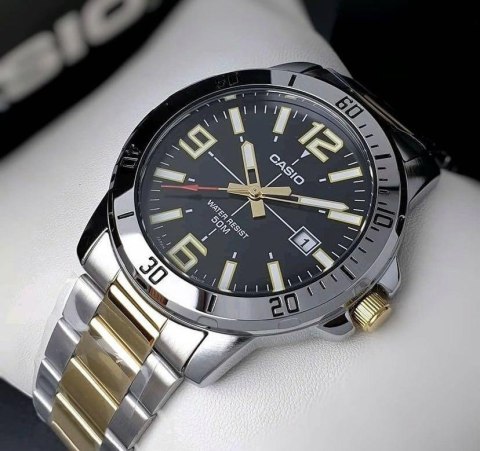 ZEGAREK MĘSKI CASIO MTP-VD01SG-1B + BOX