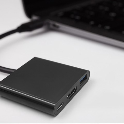 Qoltec Hub Adapter USB-C 3.1 5w1 | 4x USB 3.0 | micro USB