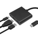 Qoltec Hub Adapter USB-C 3.1 5w1 | 4x USB 3.0 | micro USB