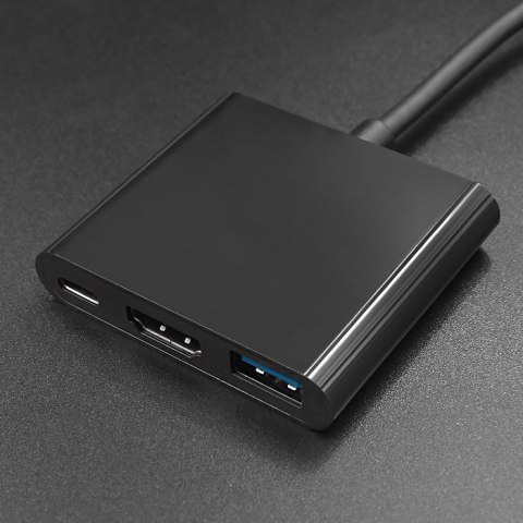 Qoltec Hub Adapter USB-C 3.1 5w1 | 4x USB 3.0 | micro USB