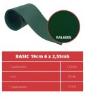 Taśma ogrodzeniowa PASKI 6 x 2,55mb BASIC 19cm PROTECTO™ ZIELONA + 12 klipsów GRATIS