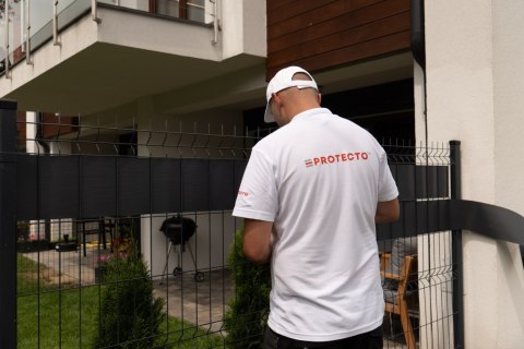 Taśma ogrodzeniowa PASKI 6 x 2,55mb ORANGE 19cm PROTECTO™ GRAFIT + 12 klipsów GRATIS