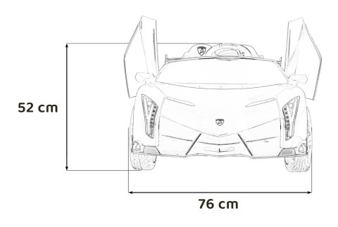 Pojazd Lamborghini Veneno Czarny