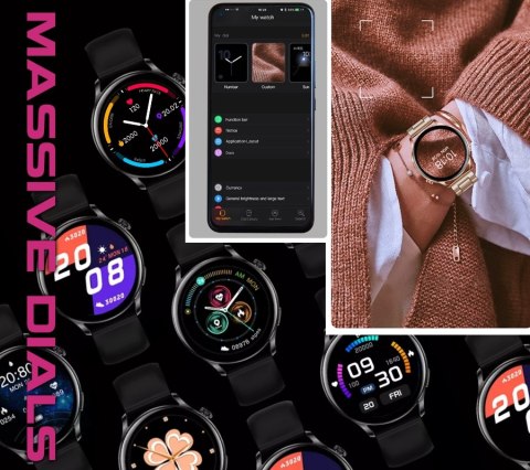 Smartwatch Damski RUBICON RNCE81 Rose Gold SMARUB131