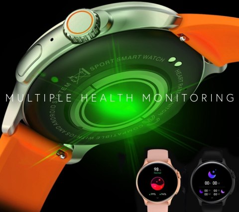 Smartwatch Męski RUBICON RNCF12 Tytan/Orange SMARUB245