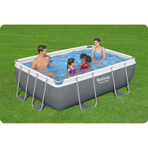 Basen ogrodowy stelażowy 282 x 196 x 84 cm 16w1 Bestway 56629N