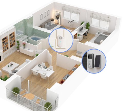 Wideodzwonek Ezviz HP3 Pro 3MPx z panelem solarnym