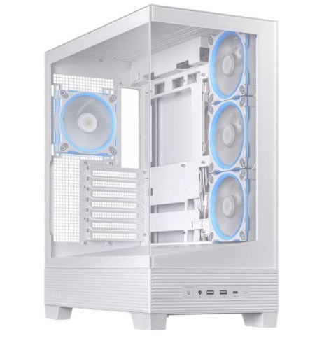 CASE MIDITOWER ATX W/O PSU/A31 PLUS TG ARGB WHITE ASUS