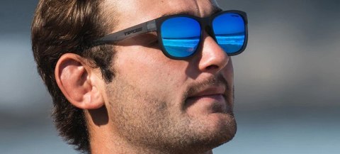 Okulary TIFOSI SWANK XL POLARIZED satin vapor (1 szkło Blue Sky Mirror POLARYZACJA 15% transmisji światła) (NEW)