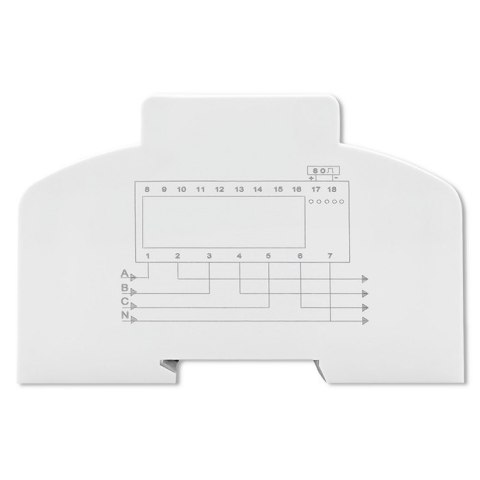 Qoltec Trójfazowy dwukierunkowy elektroniczny licznik | miernik zużycia energii na szynę DIN | 400V | 100A | LCD | 4P