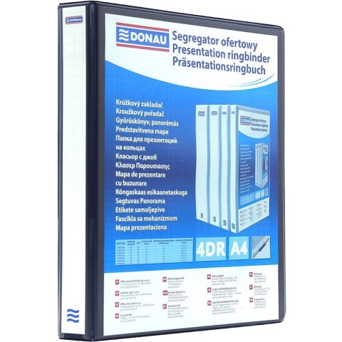 Segregator ofertowy Donau A4/25mm 4R czarny