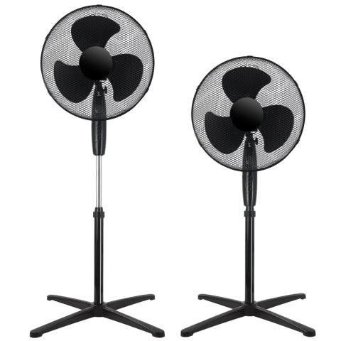 Wentylator podłogowy stojący KOUD czarny