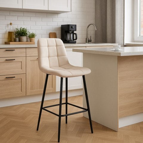 Hoker barowy Hamilton beżowy Velvet