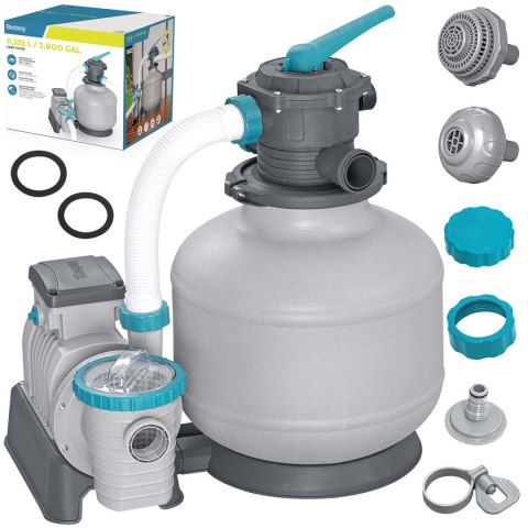 Pompa piaskowa 11355 l/h + piasek 50kg Bestway 58486