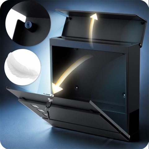 Skrzynka na listy 37x37x10,5 cm antracyt HM-863