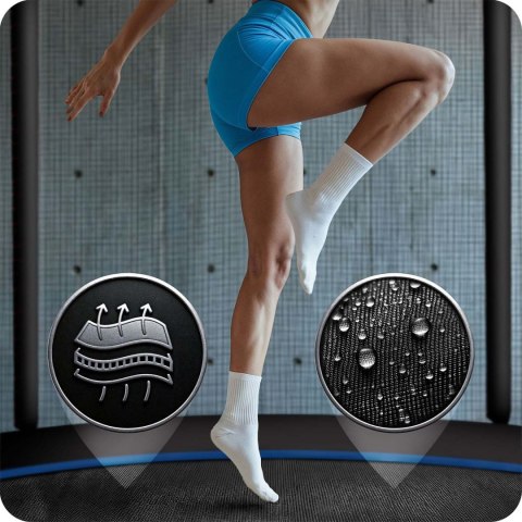 Trampolina ogrodowa 15ft/465cm z siatką zewnętrzną i drabinką Neo-Sport