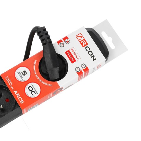 Listwa zasilająca ARC5 5g 1,5m czarna ARcon