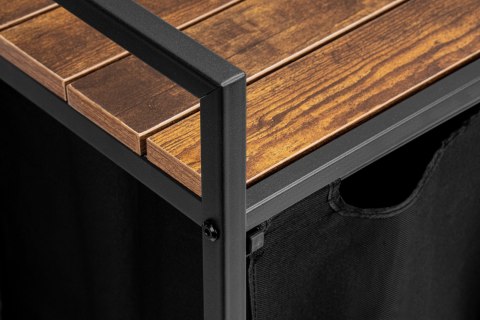 Regał na pranie z 3 koszami czarny ARTUS 2 GATUNEK