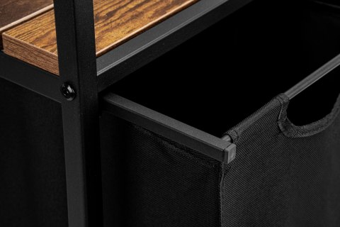 Regał na pranie z 3 koszami czarny ARTUS 2 GATUNEK