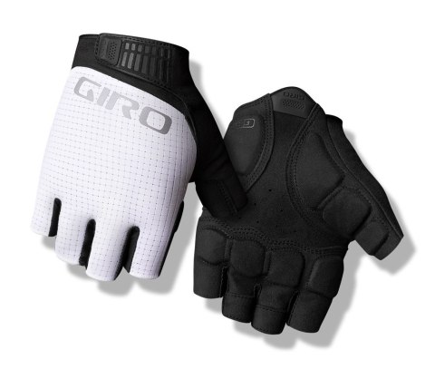 Rękawiczki męskie GIRO BRAVO II GEL krótki palec white roz. M (obwód dłoni 203-229 mm / dł. dłoni 181-188 mm) (NEW 2026)