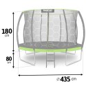 Trampolina ogrodowa profilowana 14ft/435cm z siatką wewnętrzną Neo-Sport