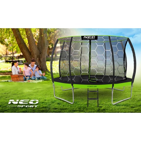 Trampolina ogrodowa profilowana 14ft/435cm z siatką wewnętrzną Neo-Sport