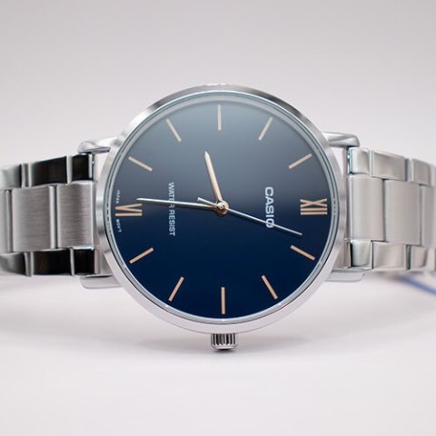 ZEGAREK MĘSKI CASIO MTP-VT01D-2B (zd165n) + BOX