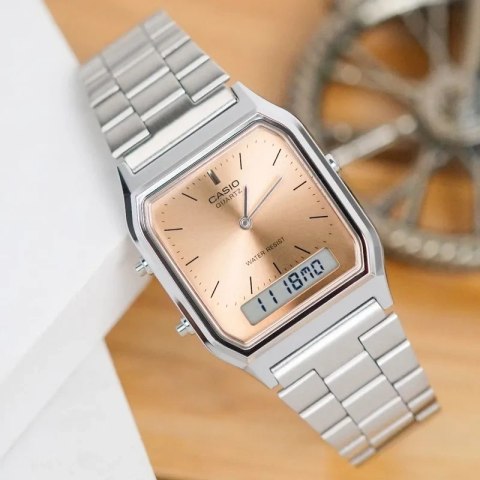 ZEGAREK UNISEX CASIO Vintage AQ-230A-4AMQYDF + BOX
