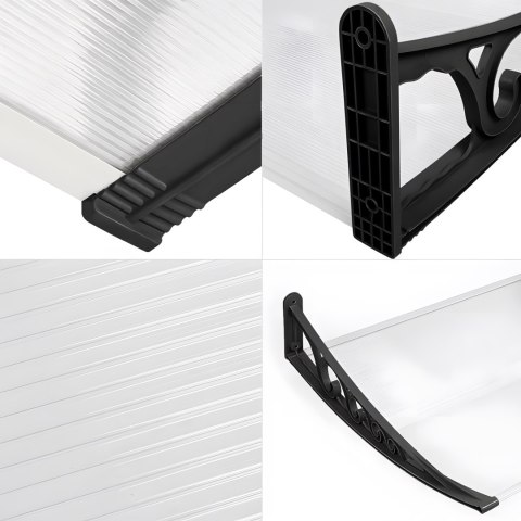 Daszek nad drzwi Sano 80x120cm czarny