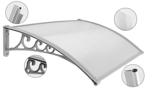 Daszek nad drzwi Sano 80x120cm szary